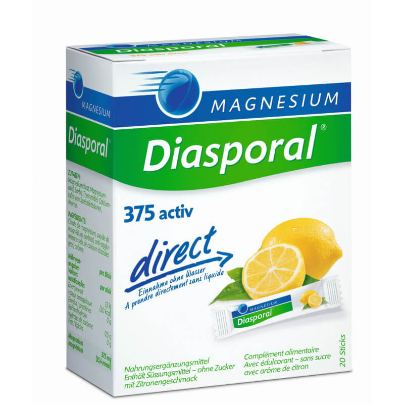 Diasporal Magnesium Activ direct Zitrone (20 Stk)