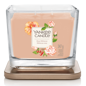 Yankee Candle Vaso di elevazione di ibisco rosa (medio)