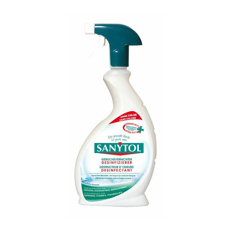 SANYTOL Spray nettoyant et désinfectant pour salle de bain - 500 ml -  antibactérien