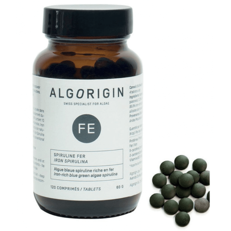 Algorigin iron spirulina tablets (120 pieces)