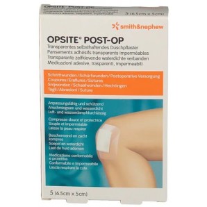 OPSITE Post OP Film Dressing Sterile 6.5cmx5cm (6x5 pcs)