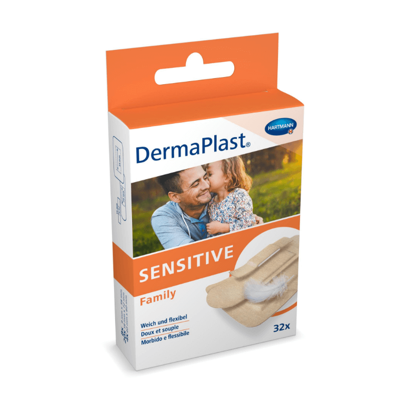 DermaPlast Sensitive Family Bandelettes (32 pièces)