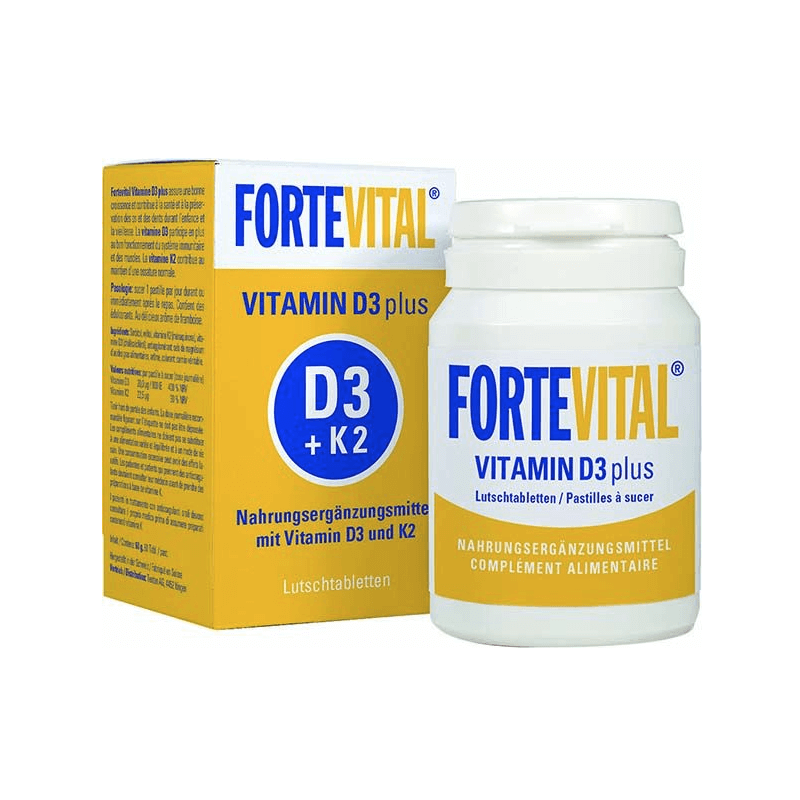 FORTEVITAL des pastilles Vitamine D3 plus (60 pièces)