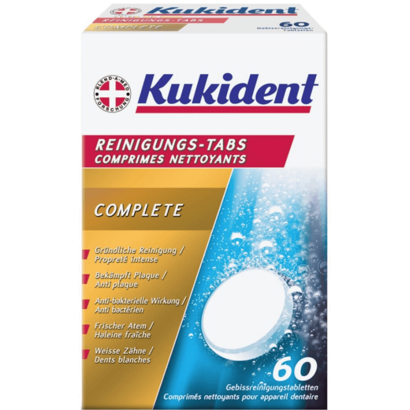 Kukident cleaning tabs COMPLETE (60 pieces)