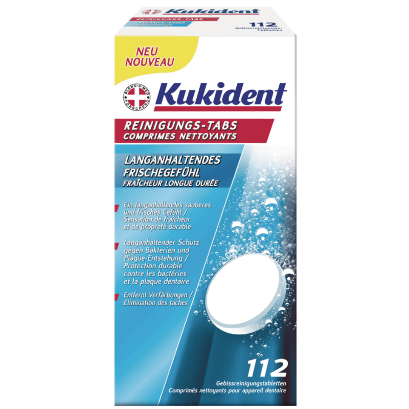 Kukident cleaning tabs EXTRA FRESH (112 pieces)