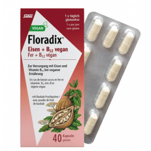Floradix Fer + Vitamine B12 Végétaliennes Capsules (40 pièces)