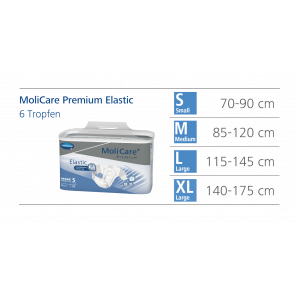 MoliCare Premium Elastic 6 Gouttes Gr. M (30 pièces)