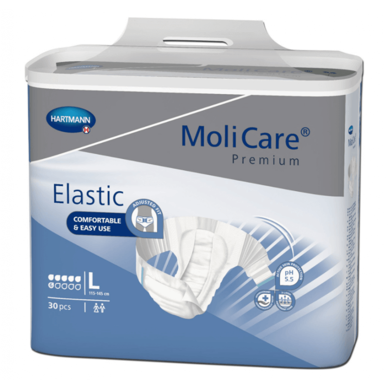 MoliCare Premium Elastic 6 Gouttes Gr. L (30 pièces)