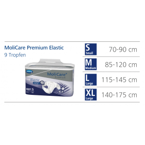 MoliCare Premium Elastic 9 Gouttes Gr. M (26 pièces)