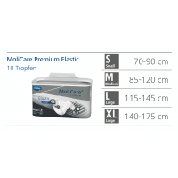 MoliCare Premium Elastic 10 Gouttes Gr. M (14 pièces)