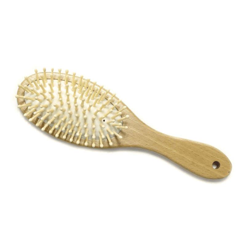 Herba brosse à cheveux avec épingles en bois ovale (1 pc)