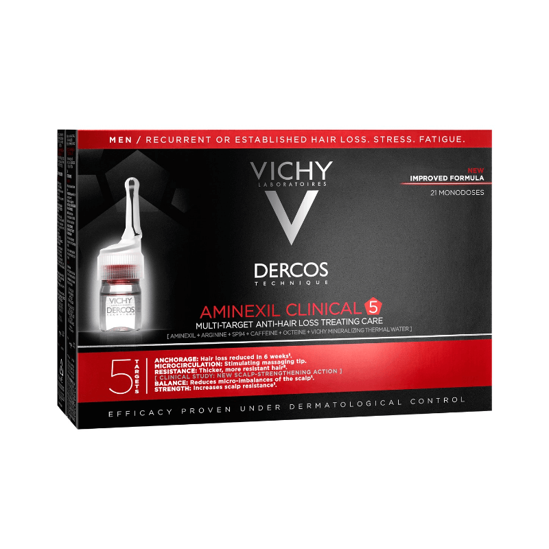 VICHY Dercos Aminexil Clinical 5 Hommes (21 x 6 ml)