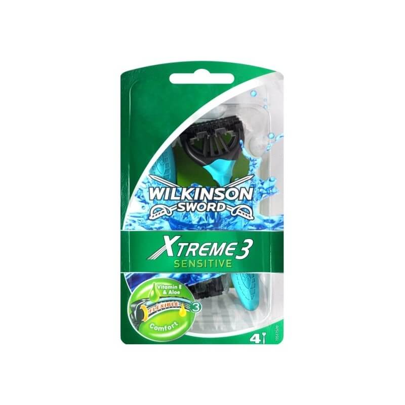 WILKINSON SWORD Xtreme Sensitive 3 Disposable Razors (4 pieces)