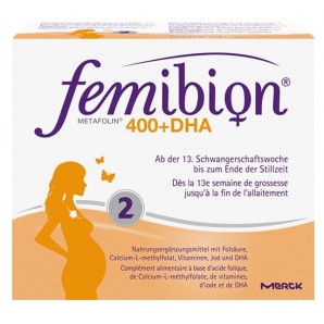 Femibion ​​400 Folic Acid Plus Metafolin + DHA (120 tablets)