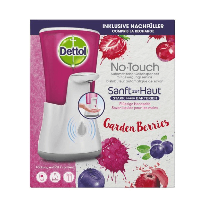 Dettol No-Touch distributeur de savon avec recharge de baies du jardin (250ml)