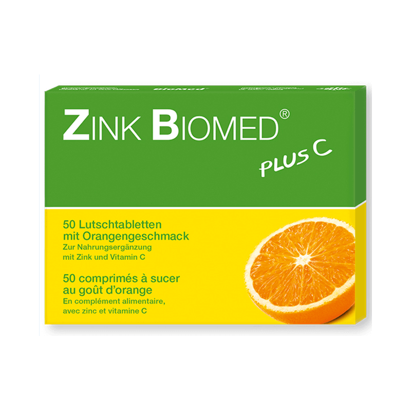 Zinc Biomed Plus C Orange Lozenges (50 pcs)