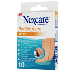 3M Nexcare Flexible Foam Active Band Pflaster 6 x 10cm (10 Stk)