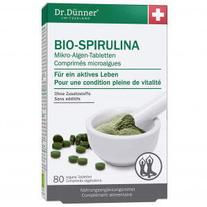 Dr. Dünner Comprimés de vie active de spiruline biologique (80 pcs)
