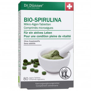 Dr. Dünner Spirulina organica compresse di vita attiva (80 pezzi)