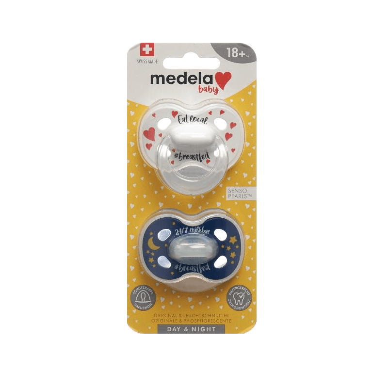 Medela Baby Pacifiers Day & Night Unisex 18+ Months (2 pieces)