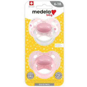 Medela Baby Soother Original Girl 6-18 Months (2 pieces)