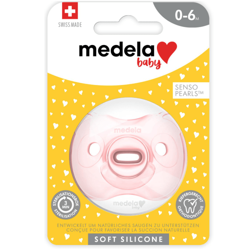 Medela Baby Pacifier Soft Silicone Girl 0-6 Months (1 pieces)