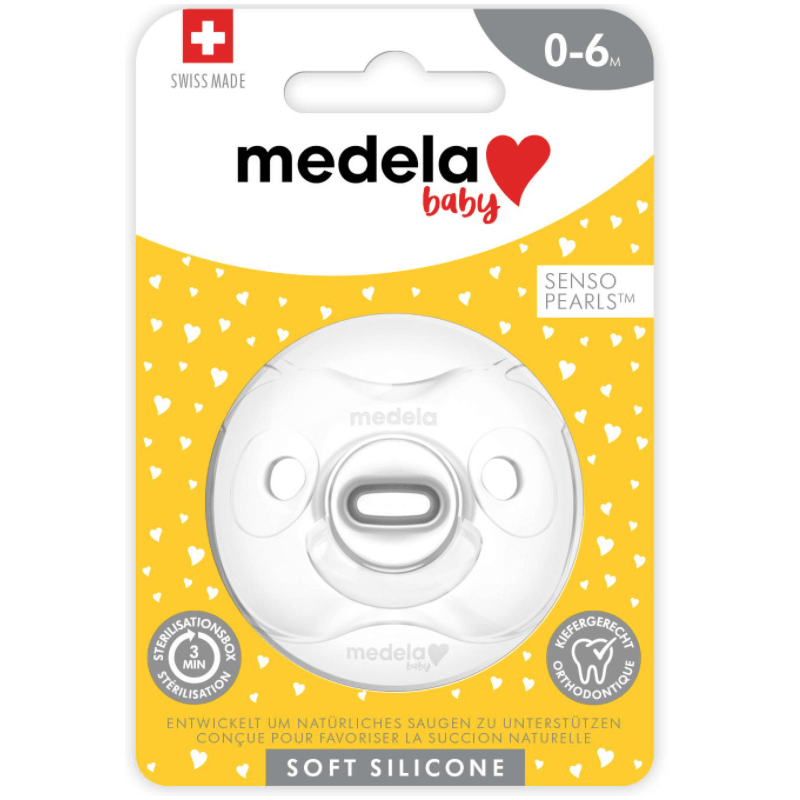 Medela Baby Pacifier Soft Silicone Unisex 0-6 Months (1 pieces)