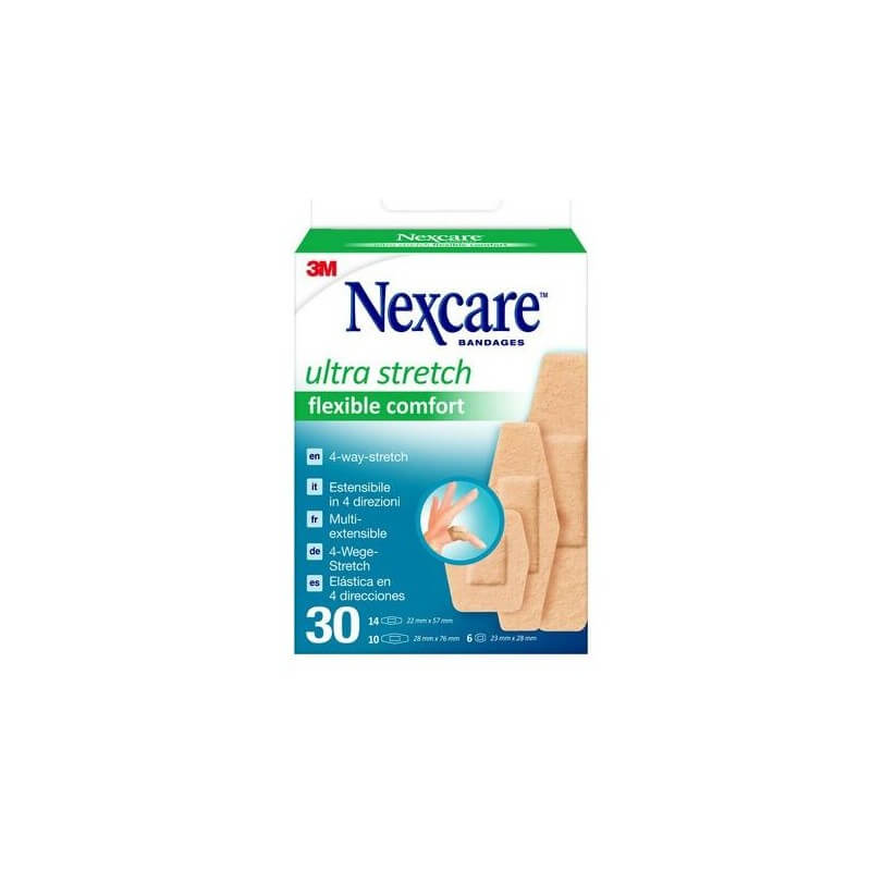 3M Nexcare plasters ultra stretch flexible comfort (30 pieces)
