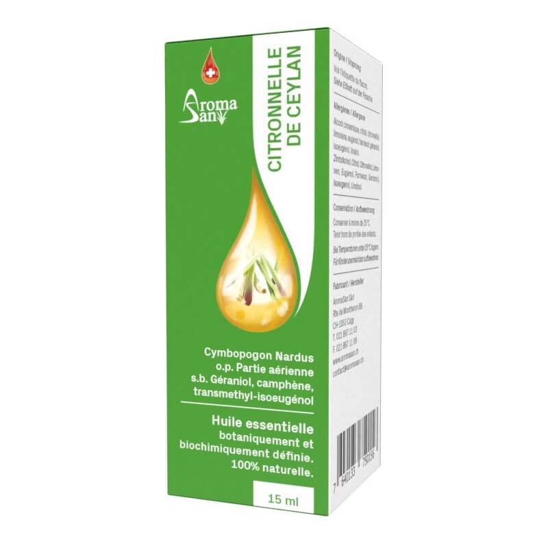 AromaSan Ceylon Citronella Essential Oil (15ml)