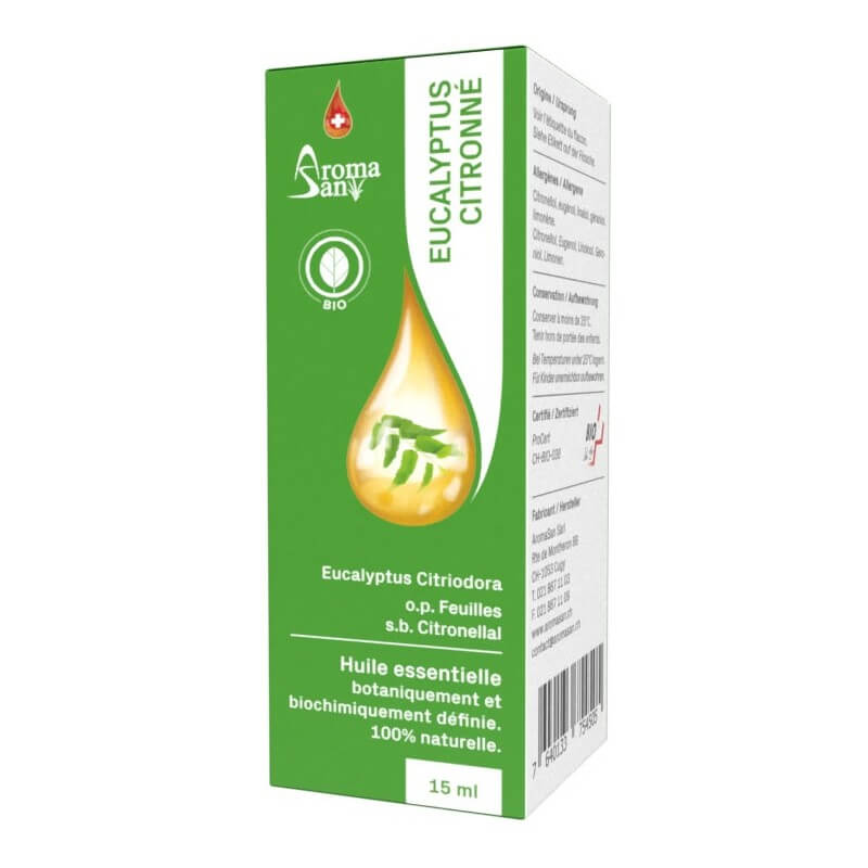 AromaSan Eucalyptus Citriodora Organic Essential Oil (15ml)