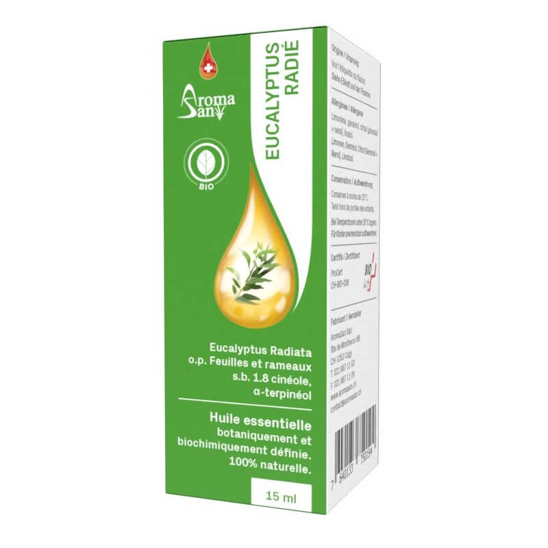 AromaSan Eucalyptus Radiata Organic Essential Oil (15ml)