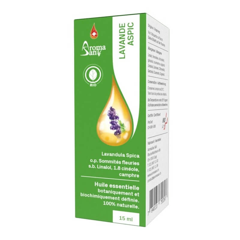 AromaSan Spike Lavender Organic Essential Oil (15ml)