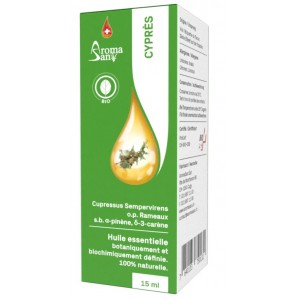 AromaSan Cypress Organic Essential Oil (15ml)