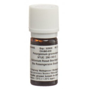 AromaSan Rose Geranium Bourbon Organic Essential Oil (5ml)