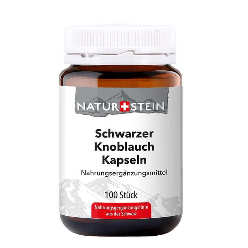 NATURSTEIN Schwarzer Knoblauch Kapseln (100 Stk)