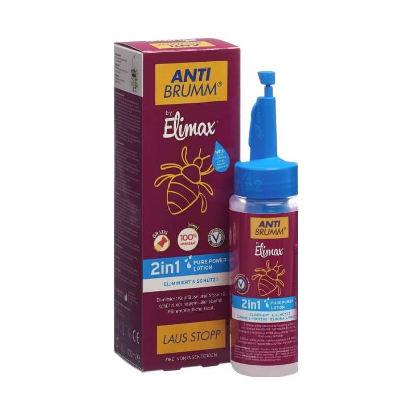 ANTI BRUMM De Elimax Shampooing 2En1 LAUS STOP Lotion Pouvoir Pure (100ml)