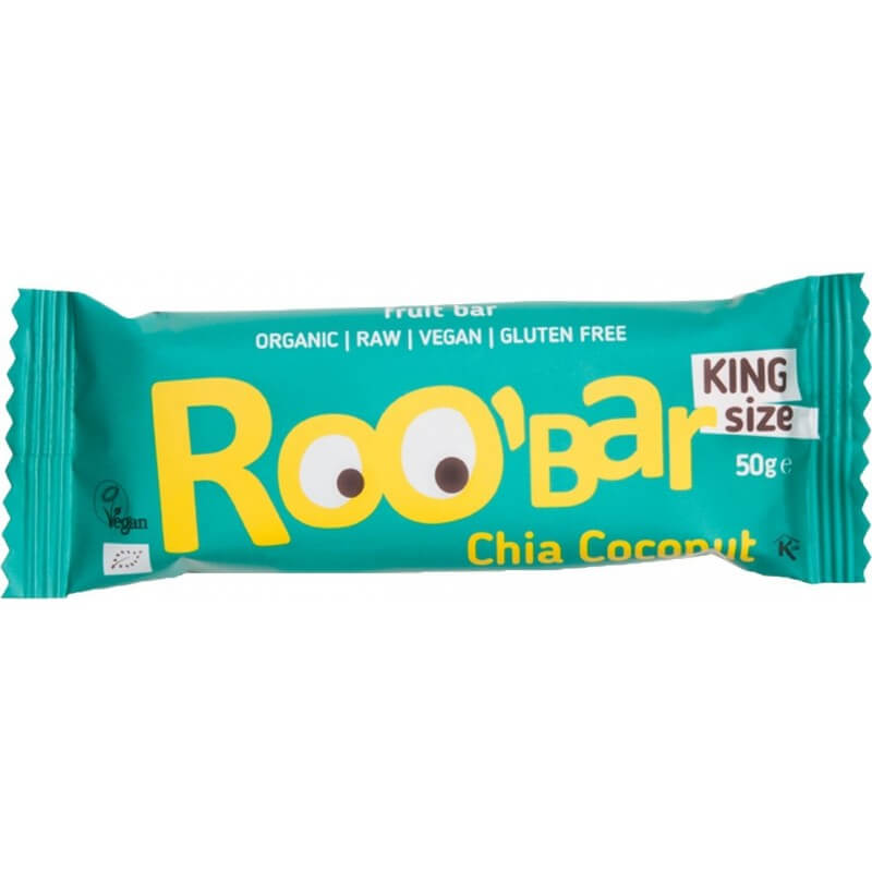 RooBar La Barre D'Aliments Crus Chia Noix De Coco (50g)