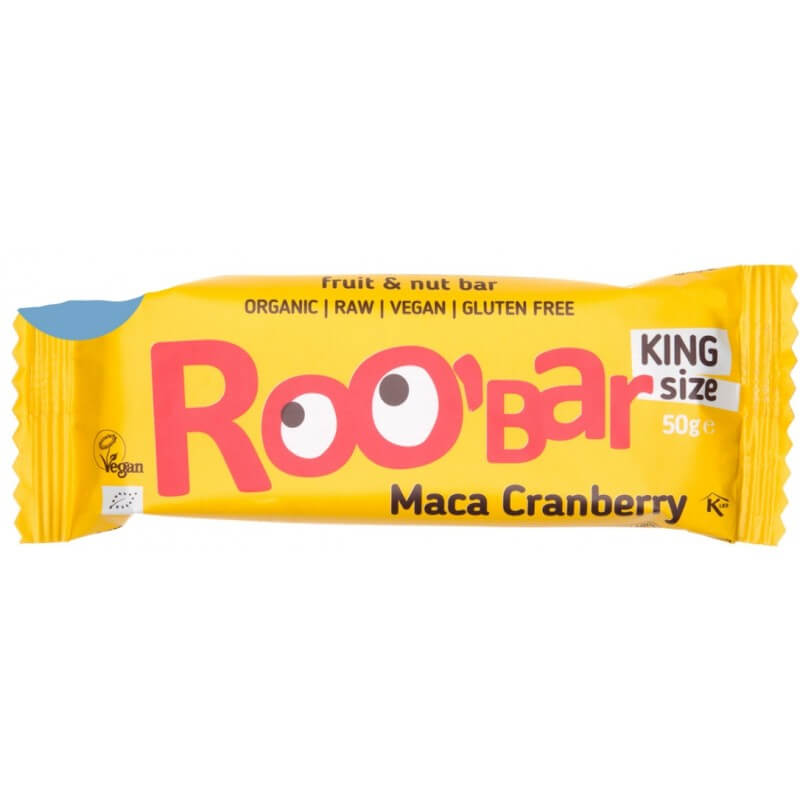 RooBar Rohkostriegel Maca Cranberry (50g)
