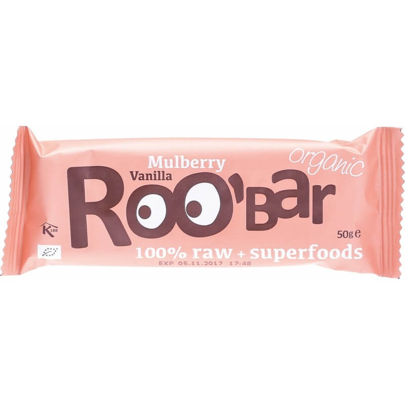 RooBar Raw Food Bar Mulberry Vanilla (50g)