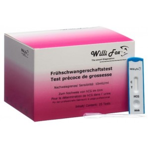 Willi Fox Frühschwangerschaftstest Urin (25 Stk)