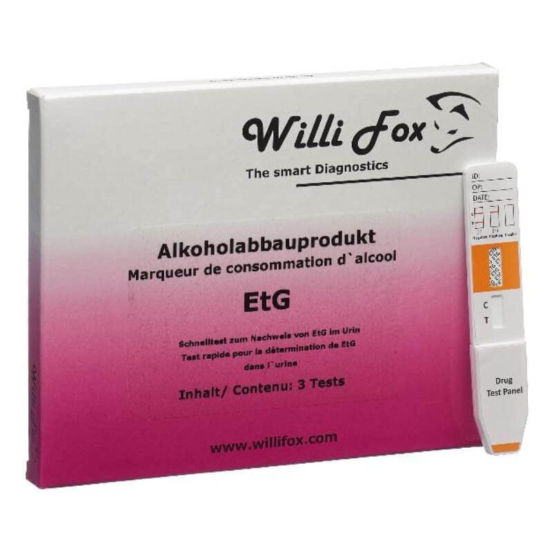 Willi Fox Alkoholabbauprodukt EtG Test (3 Stk)