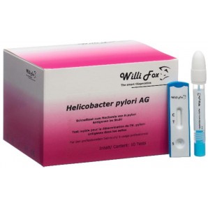 Willi Fox Helicobacter Pylori AG Test Stuhl (10 Stk)