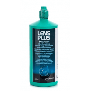 Lens Plus Ocu Pure un flacon de solution saline (360ml)