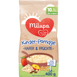 Milupa Kinder-Porridge mit Hafer und Früchten 10M (400g)