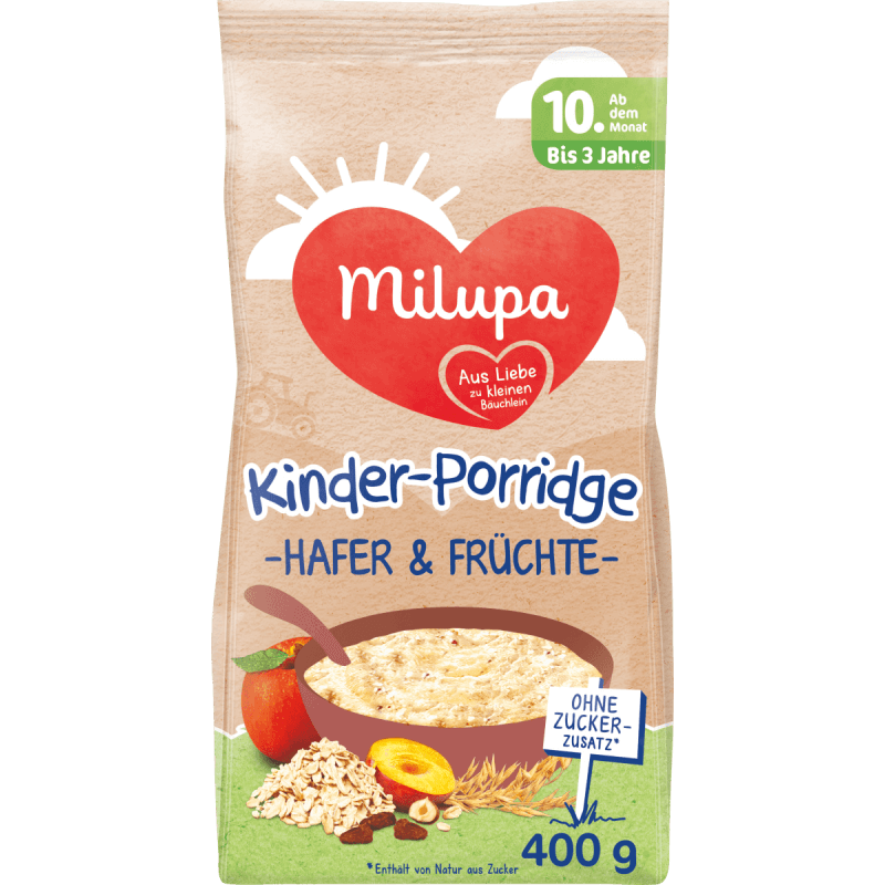 Milupa Children's-Porridge With Oats And Fruits 10M (400g)