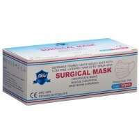 MKW medical disposable face mask pink type IIR (50 pieces)