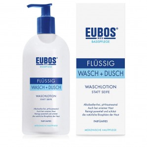EUBOS LIQUID WASH & SHOWER Perfume Free Dispenser (400ml)