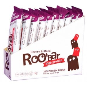 RooBar Protein Bar Cerry&Maca (10x60g)