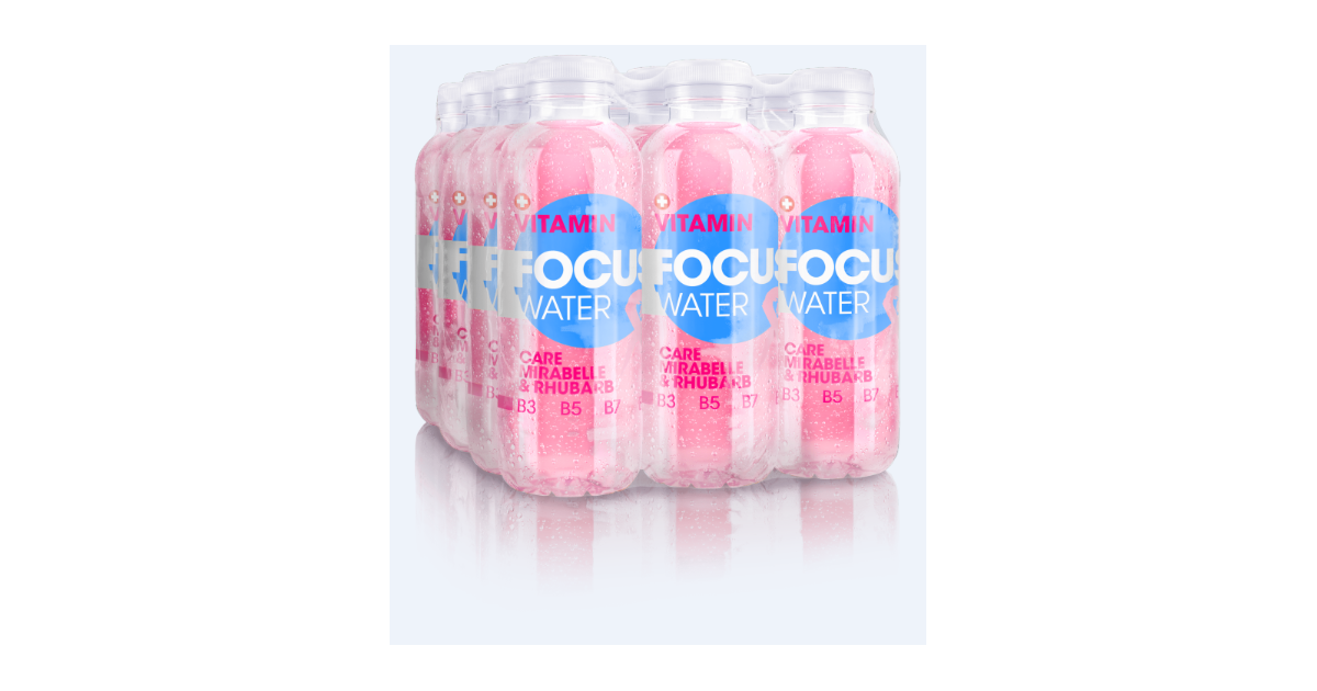 FOCUS WATER care Mirabelle / Rhubarb (12x50cl)