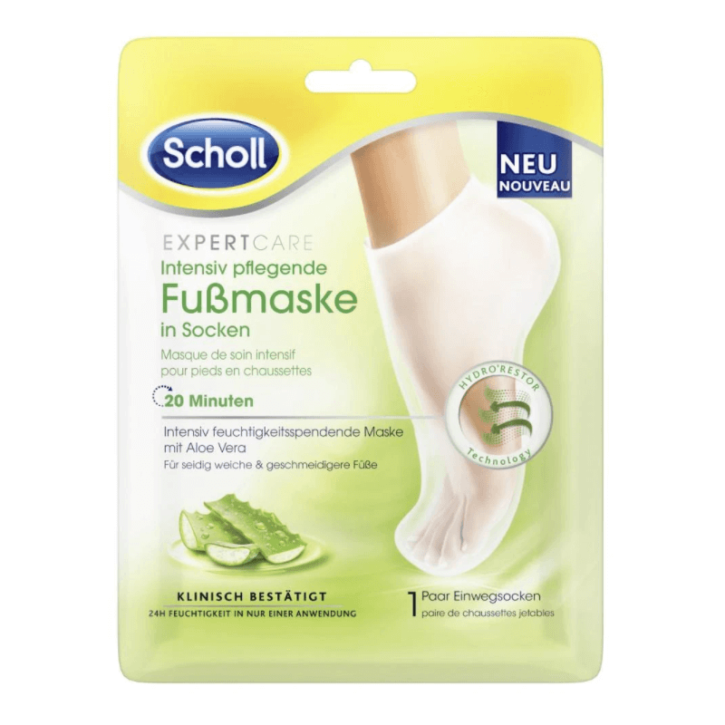 SCHOLL EXPERTCARE Intensely Nourishing Foot Mask With Aloe Vera (1 pair)